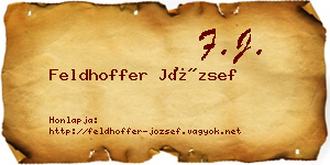 Feldhoffer József névjegykártya