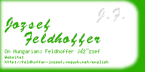 jozsef feldhoffer business card